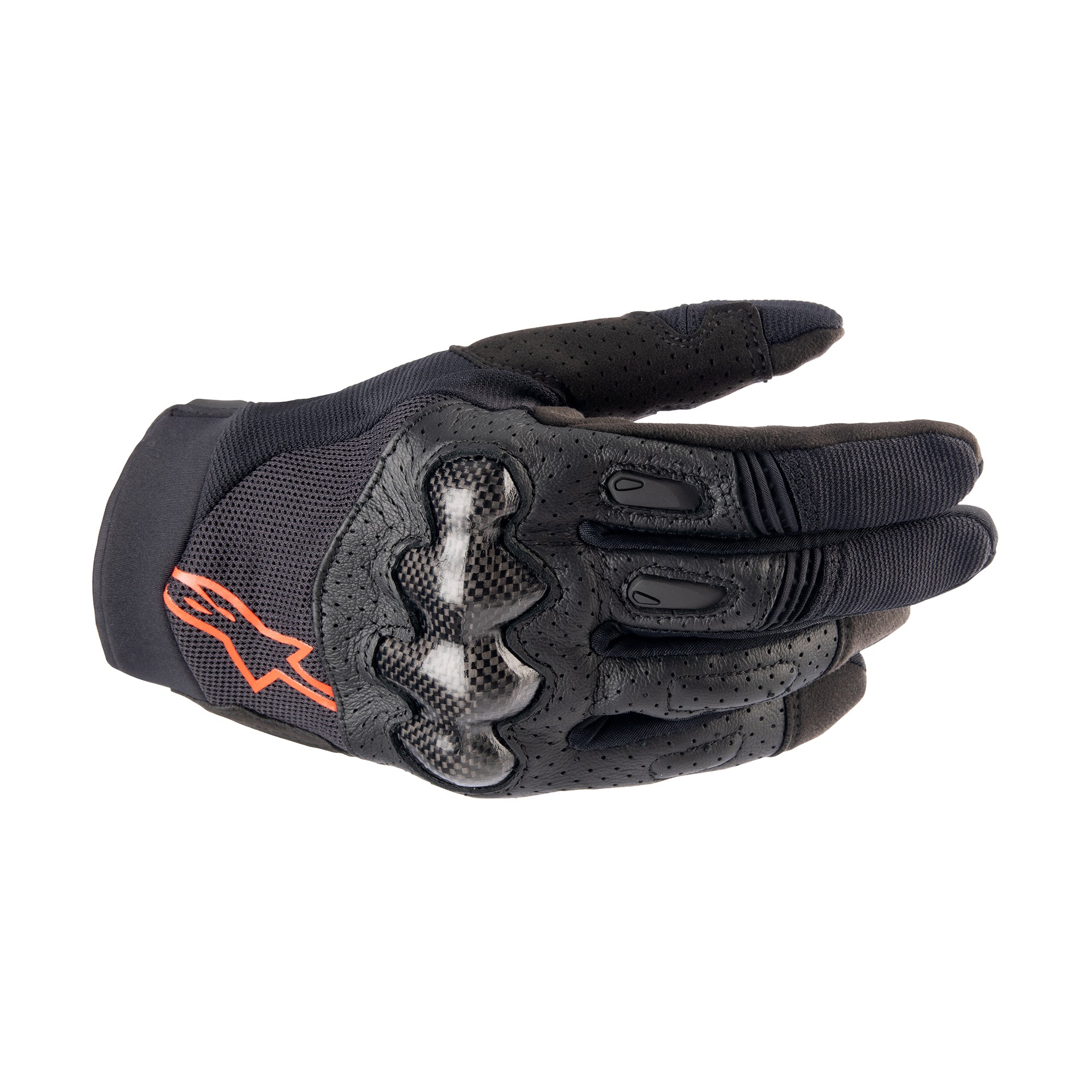 Alpinestars Megawatt Gloves - Black / Fluo. Red