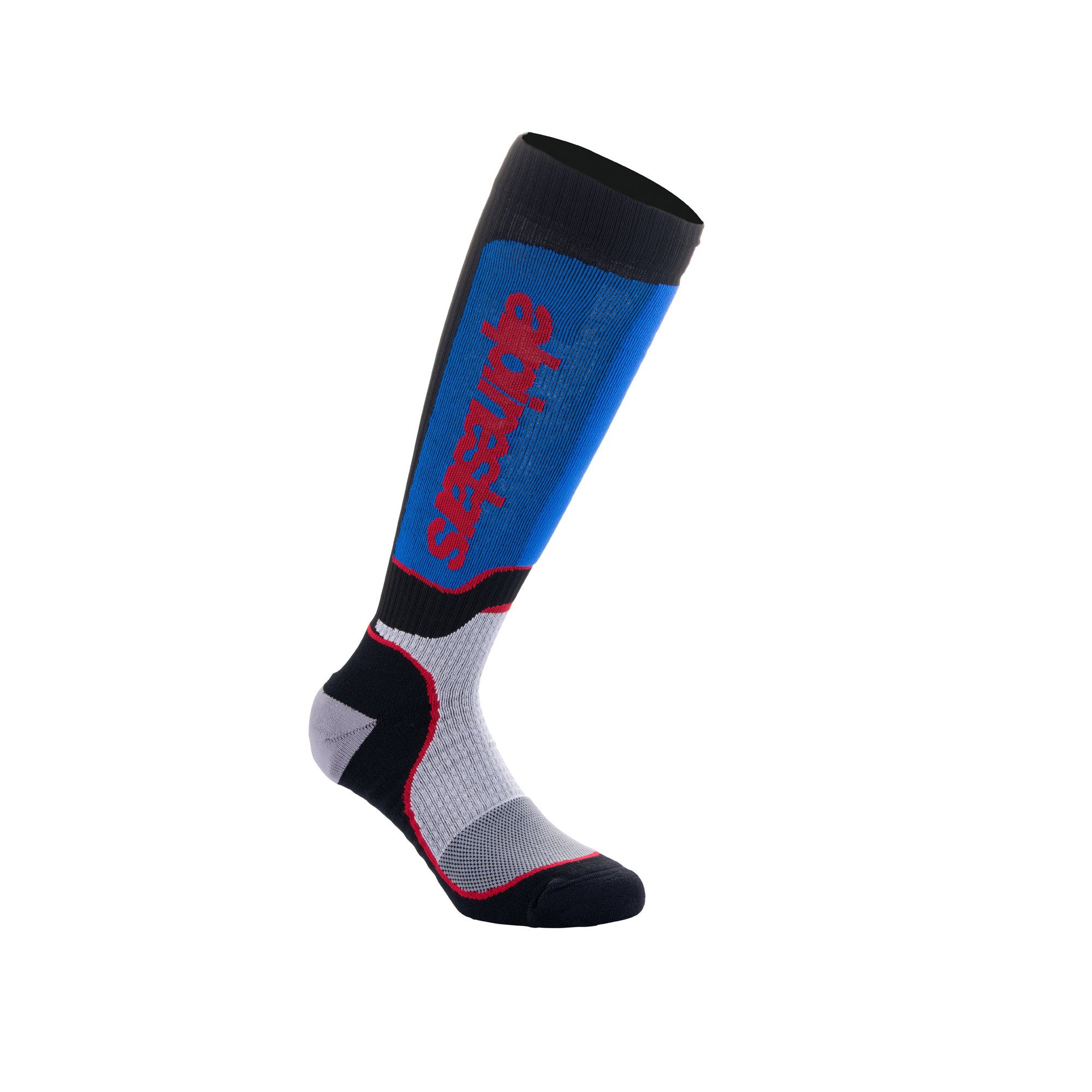 Alpinestars MX Plus Socks - Black/White/Royal Blue