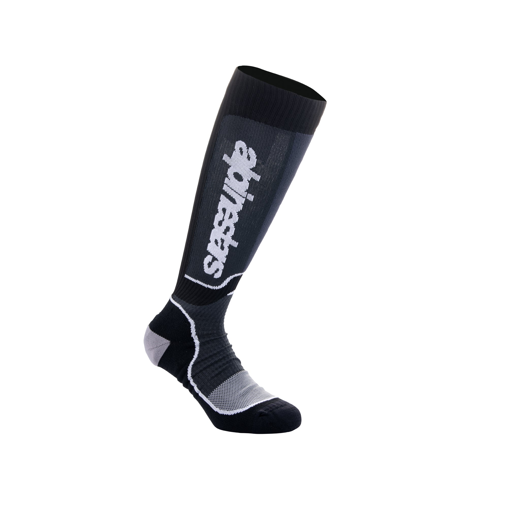 Alpinestars MX Plus Socks - Black/White - UK 7-10 (M)