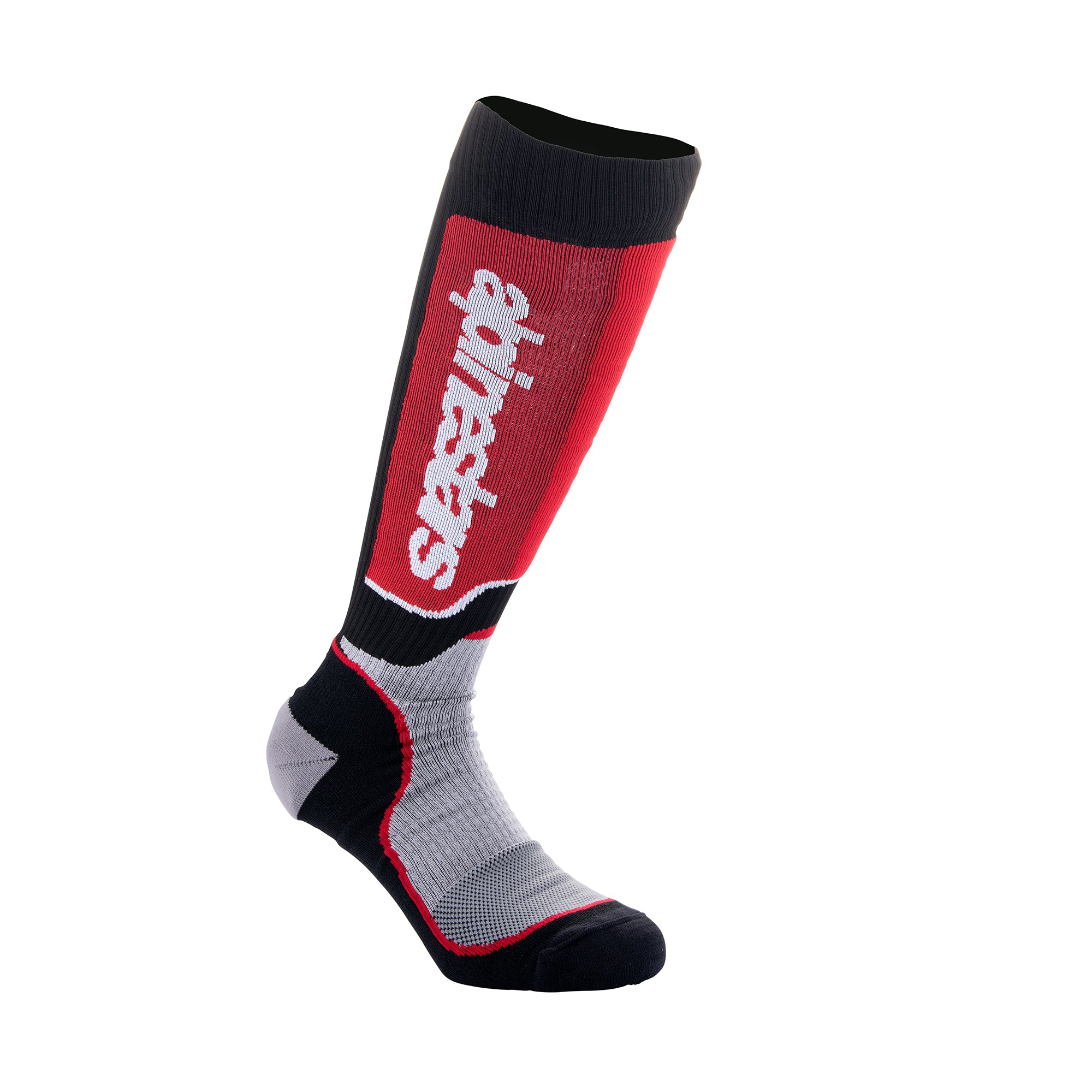 Alpinestars Youth MX Plus Socks - Black Gray Red