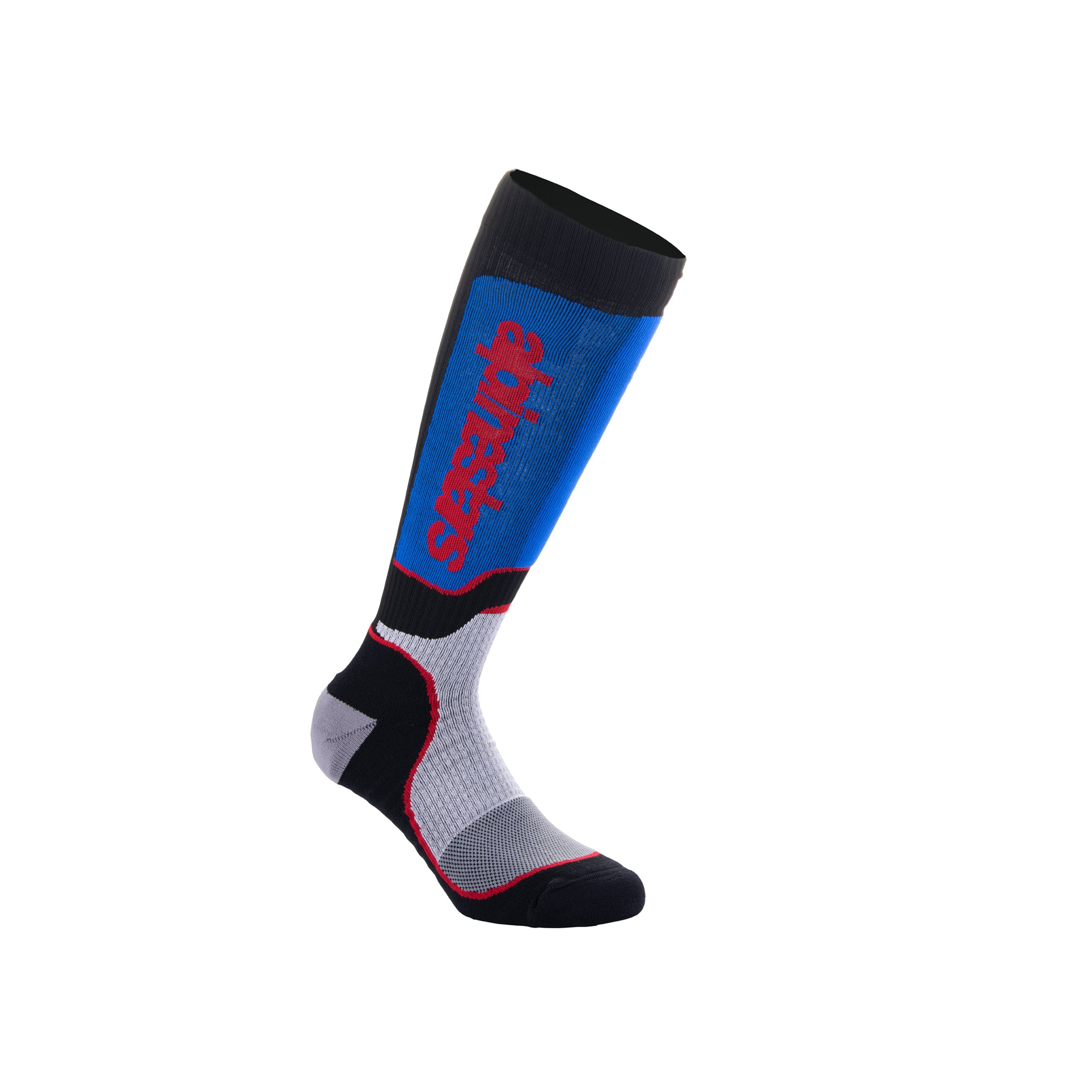Alpinestars Youth MX Plus Socks - Black White Royal Blue