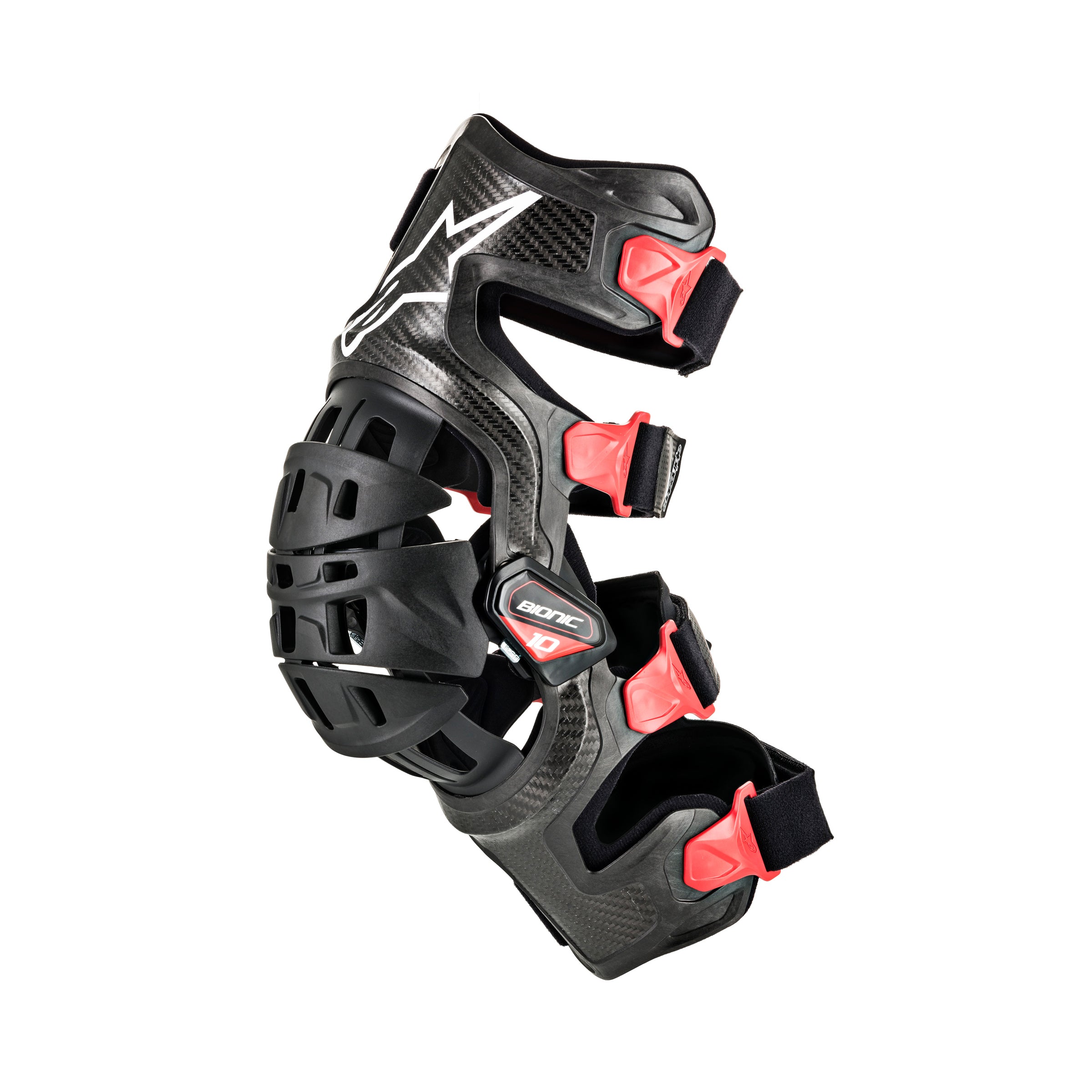 Alpinestars Bionic-10 Carbon Knee Brace Left - Black Red - XXL