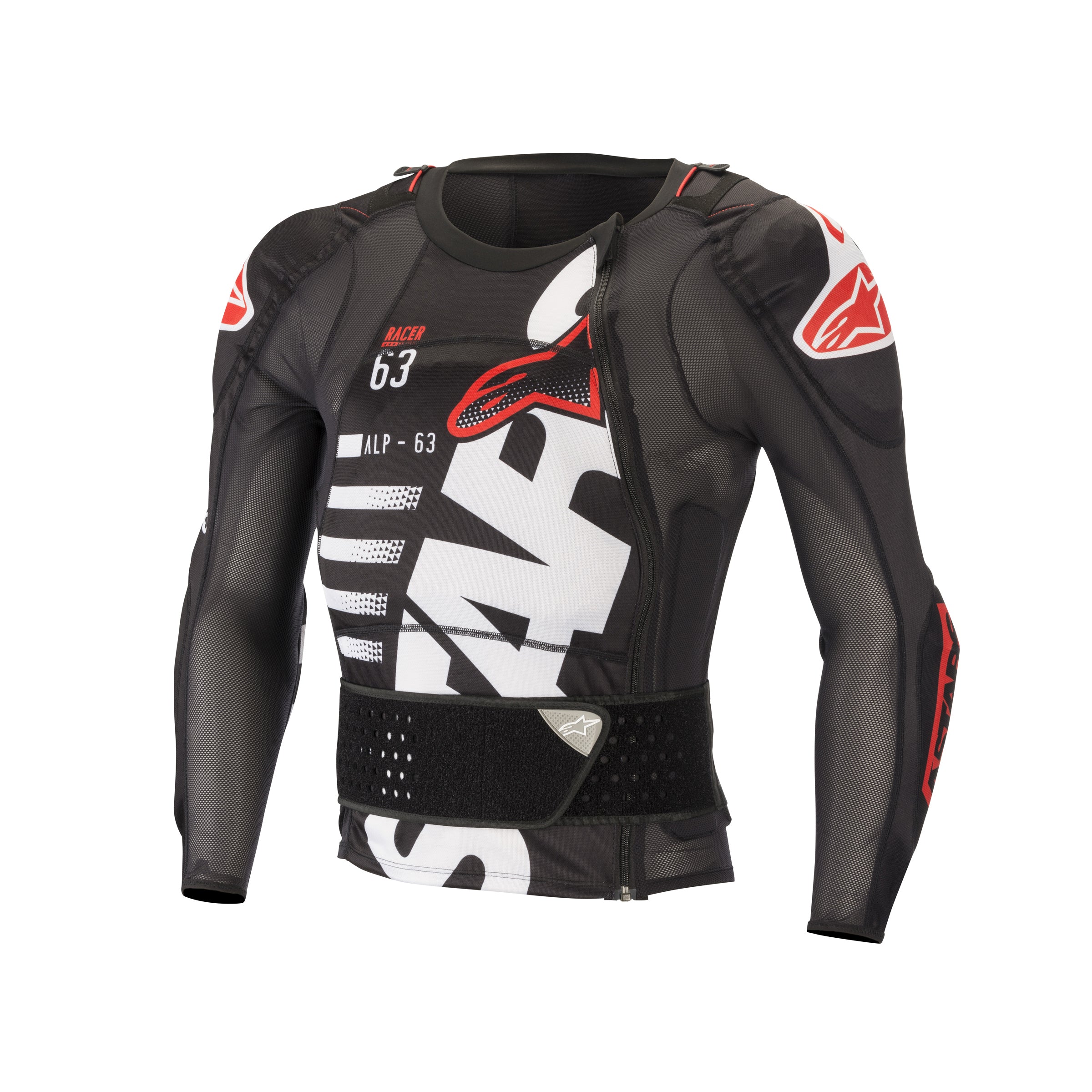 Alpinestars Sequence Protection Jacket - Long Sleeve - Black White Red - L