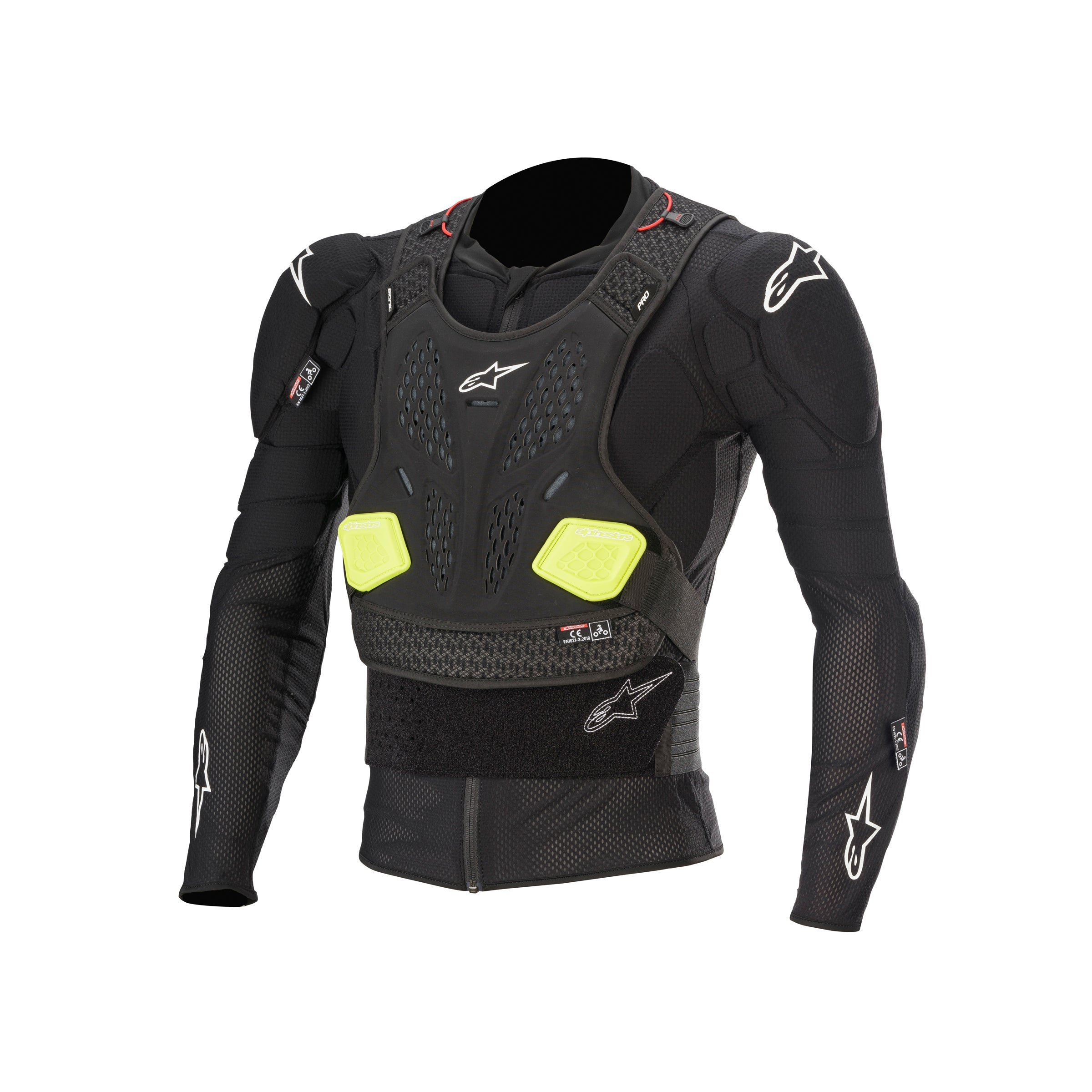 Alpinestars Bionic Pro V2 Protection Jacket - Black Yellow Fluo - L