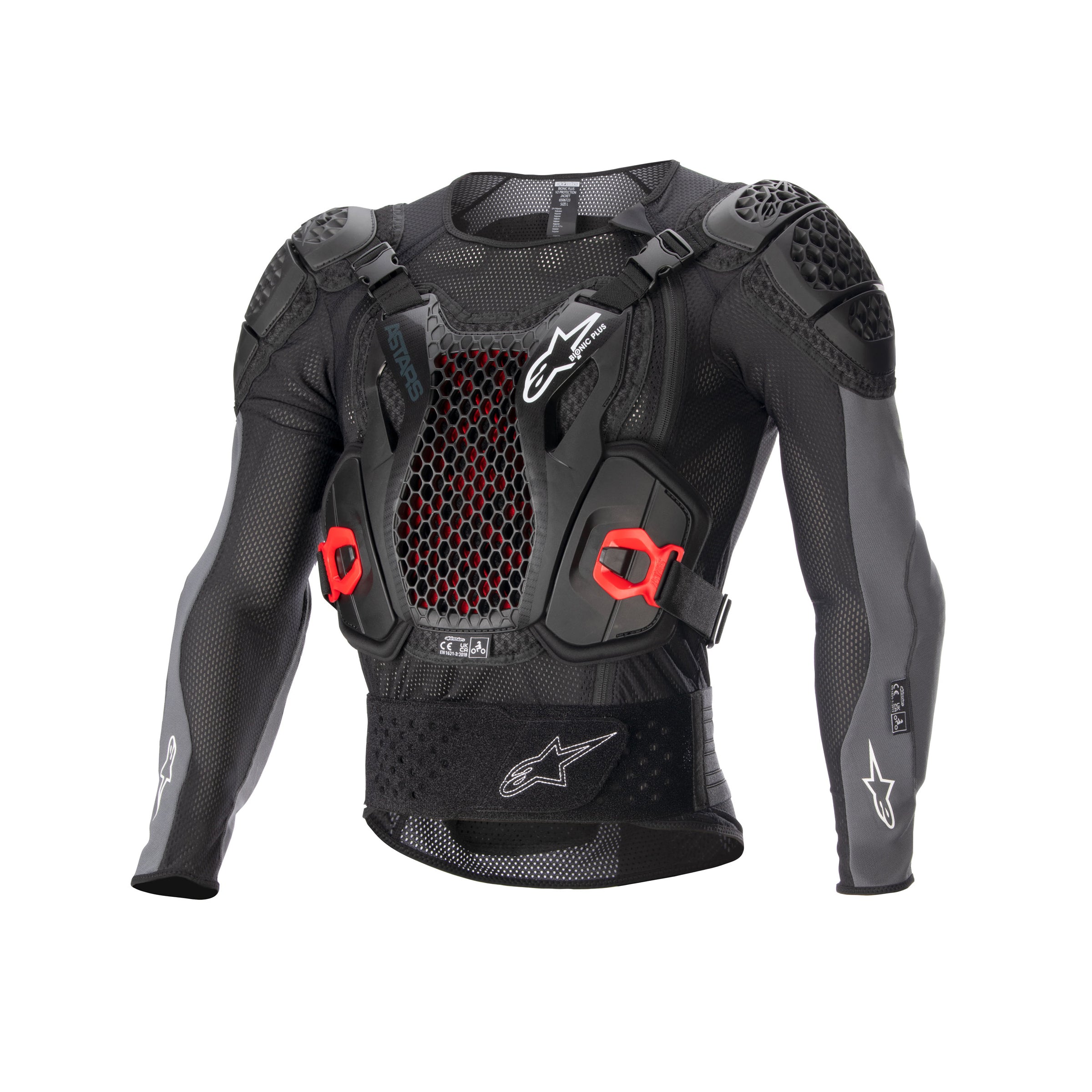 Alpinestars Bionic Plus V2 Protection Jacket - Black Anthracite Red - XXL