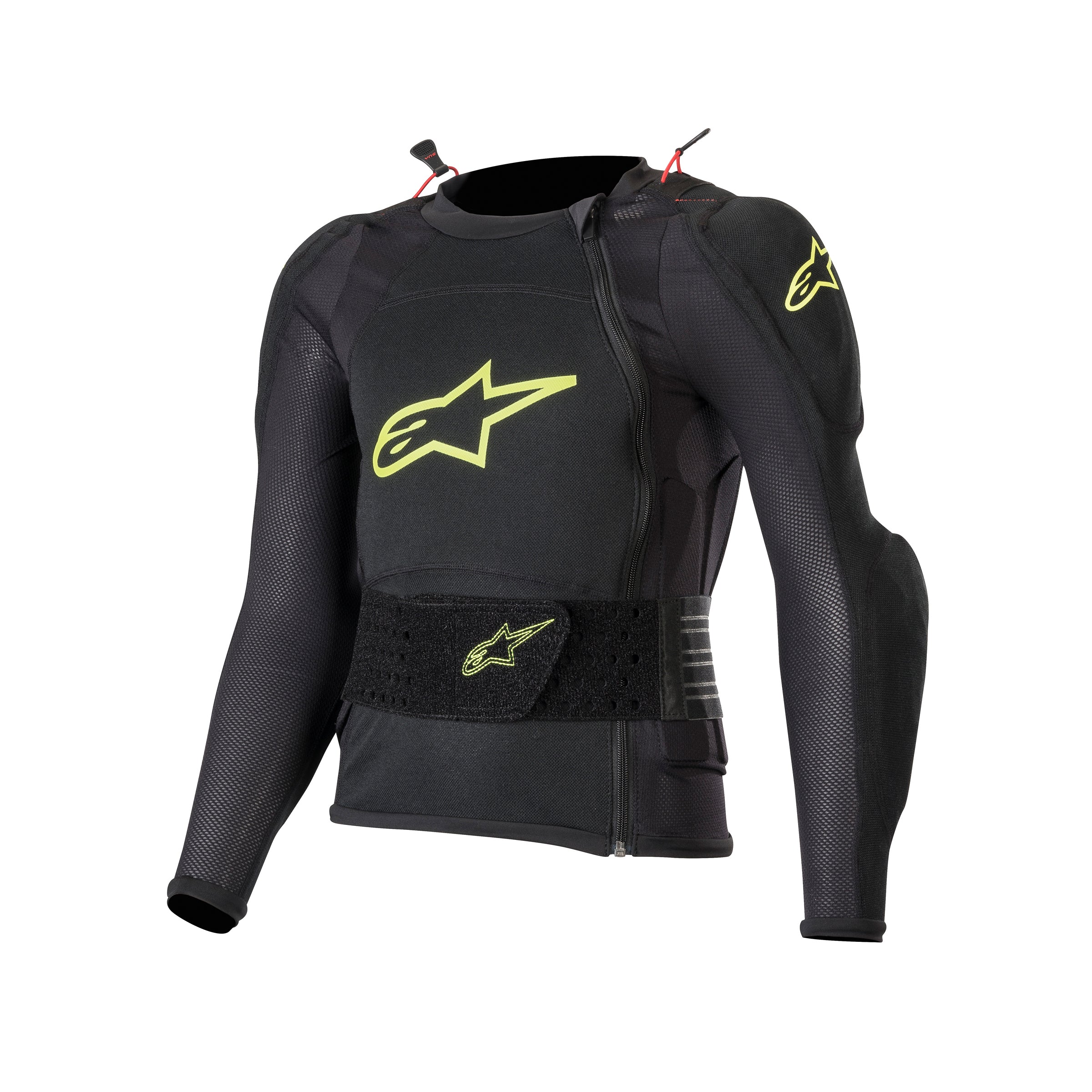 Alpinestars Bionic Plus Youth Protection Jacket - Long Sleeve - Black Yellow Fluo
