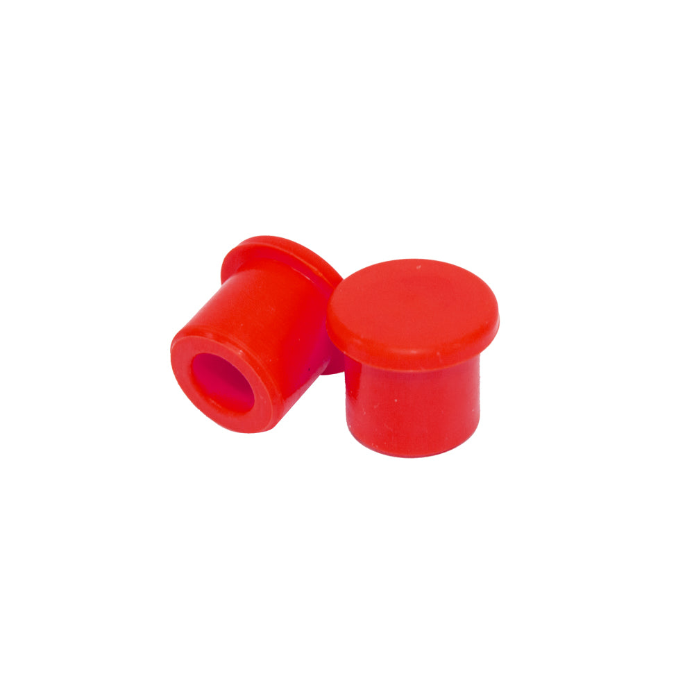 APICO SILICONE VALVE CAPS TRIALS PUSH ON TYPE 2PC RED