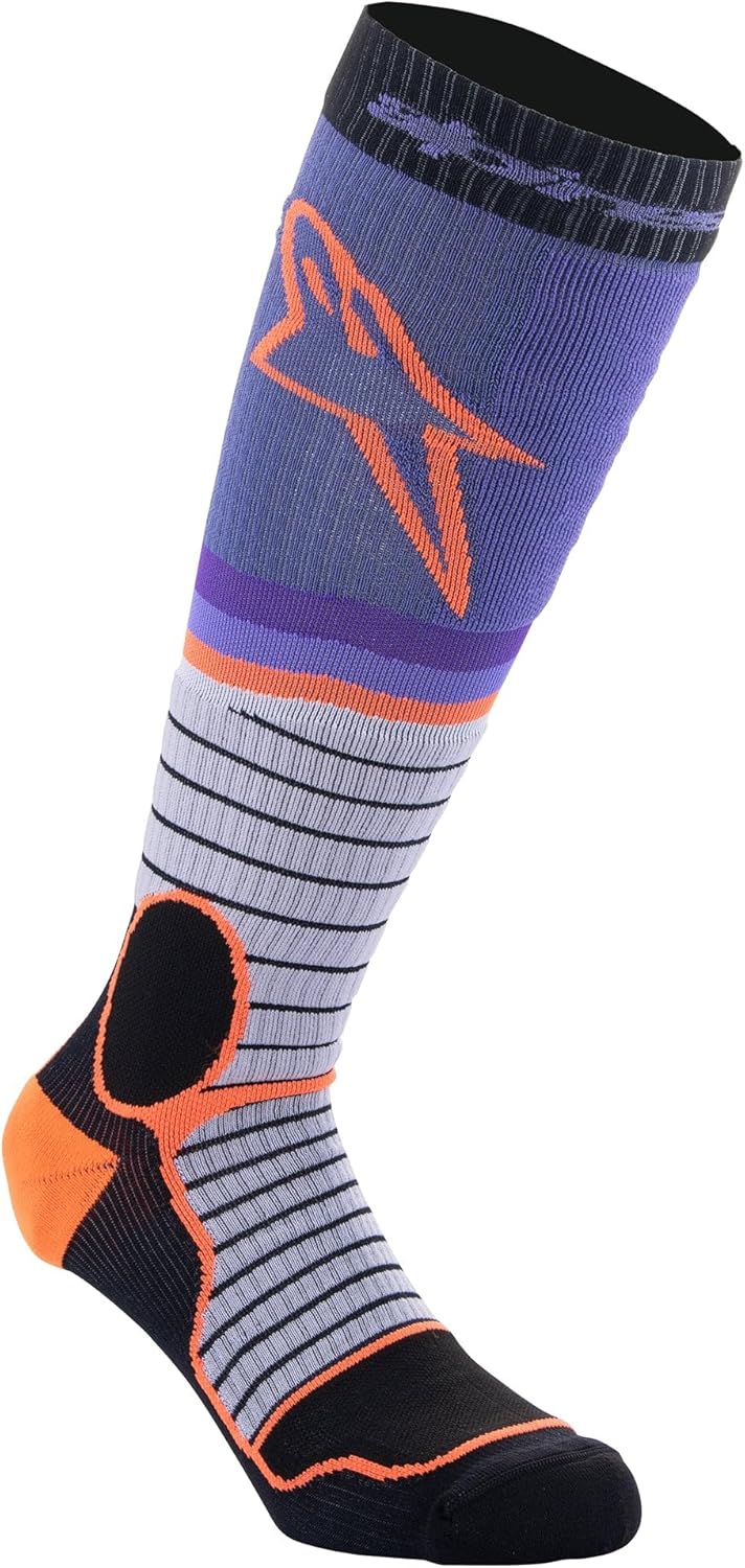 Alpinestars MX Pro Socks - Black/Gray/Purple