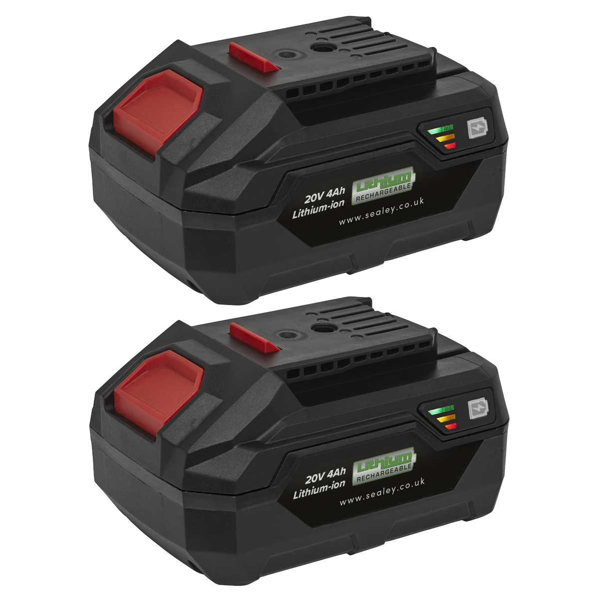 SEALEY 20v 4ah Battery Pack Lithium SV20, 2 Batteries