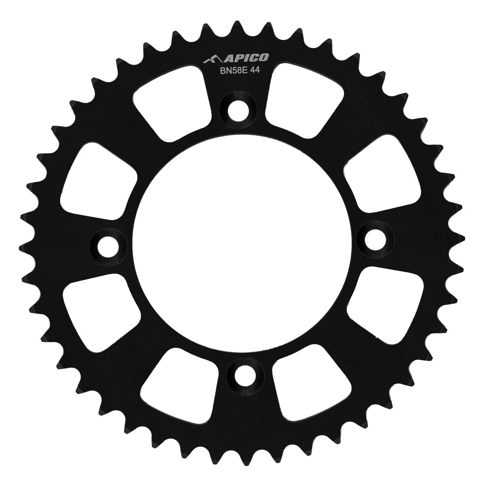 Apico SPROCKET REAR EVOLITE KTM/HQV/GAS SX/TC/MC50 14-26,  SX-E5/EE5/MC-5 20-26  44T BLACK 44 Black 