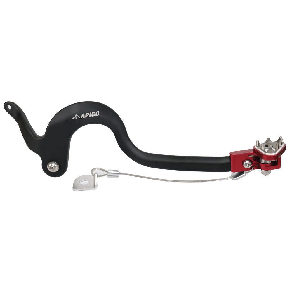 APICO BRAKE PEDAL FORGED HONDA CRF125F 14-23  BLACK/RED