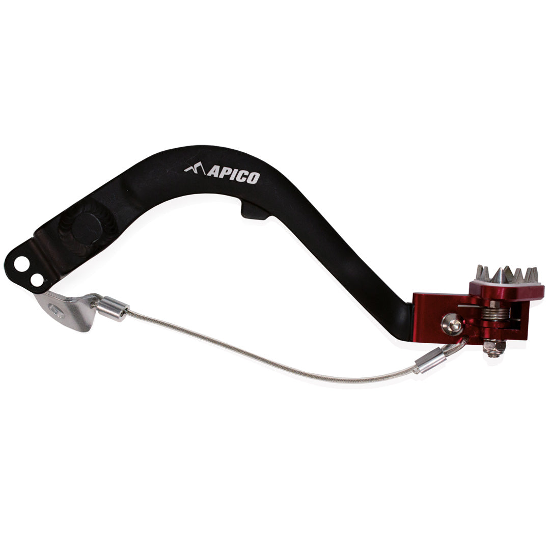 Apico Brake Pedal Forged Honda CRF300L/RL 20-23  Black/Red
