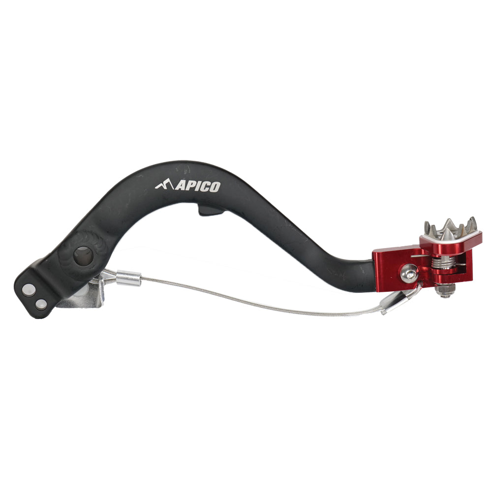 Apico Brake Pedal Forged Honda CRF250L/RL 12-20  Black/Red