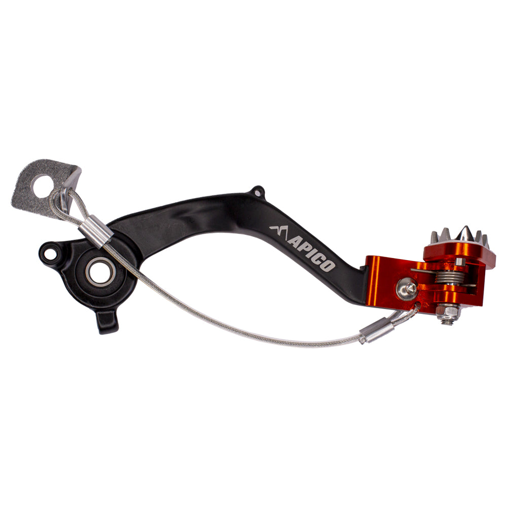 Apico BRAKE PEDAL FORGED KTM/HQV/GAS SX50 24-25, TC50 24-25, MC50 24-25  Orange 