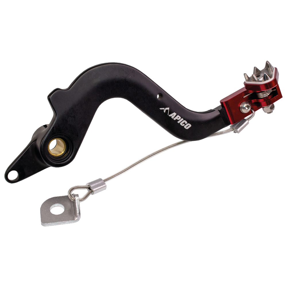 Apico Brake Pedal Forged Beta Rr 125-300 2T 20-24, 350-480 4T 20-24 Black/Red