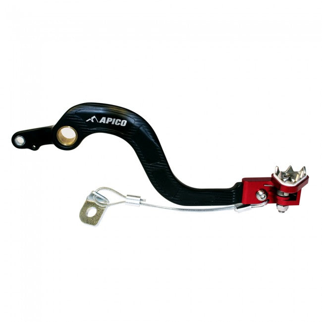 Apico Brake Pedal Forged Honda CRF250R 04-09 Black/Red