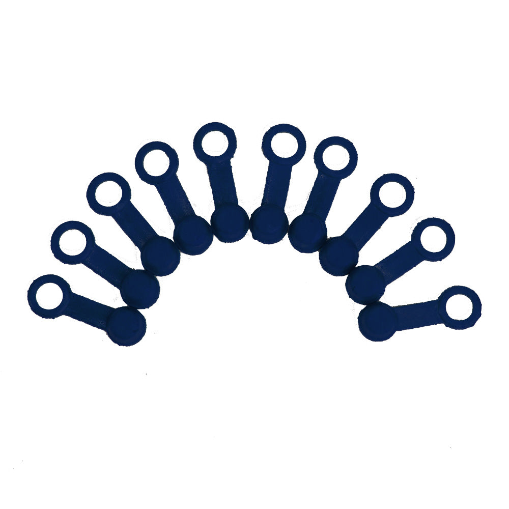 APICO BRAKE & CLUTCH BLEED VALVE RUBBER CAPS - X10 PACK  BLUE