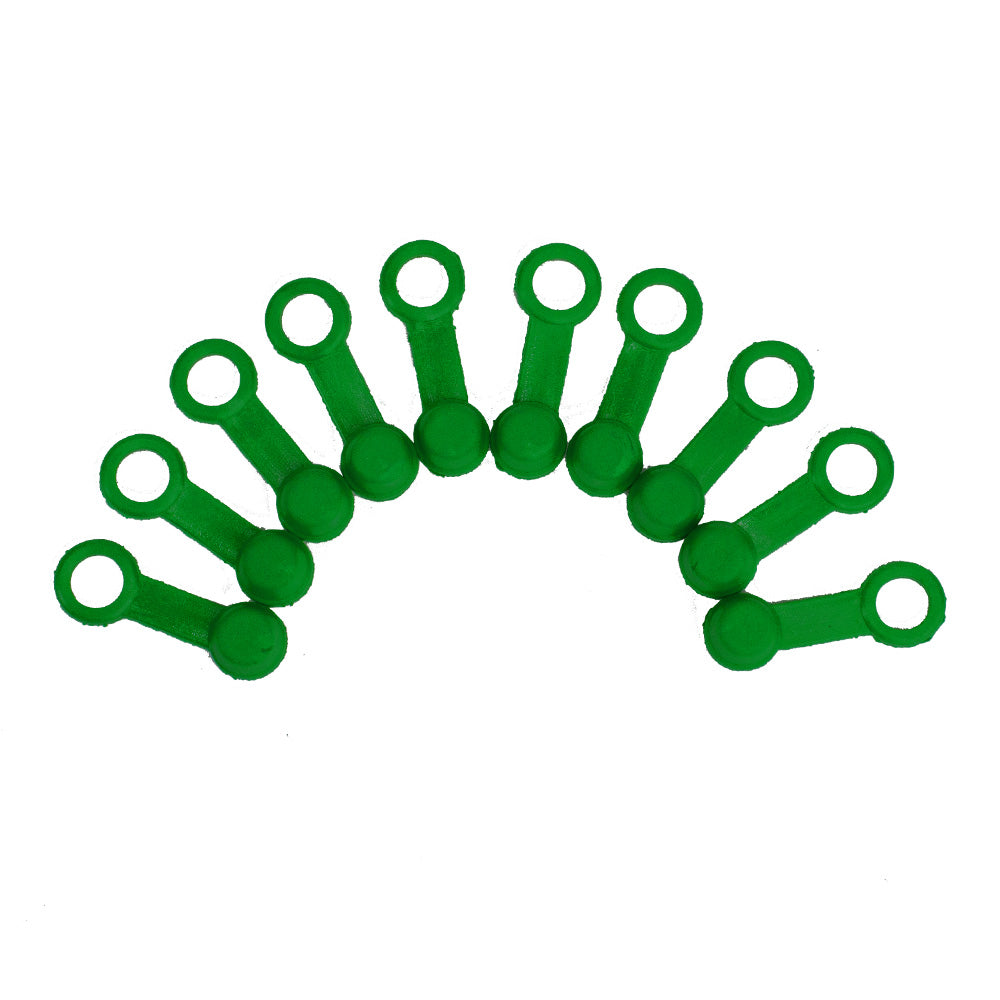 APICO BRAKE & CLUTCH BLEED VALVE RUBBER CAPS - X10 PACK  GREEN