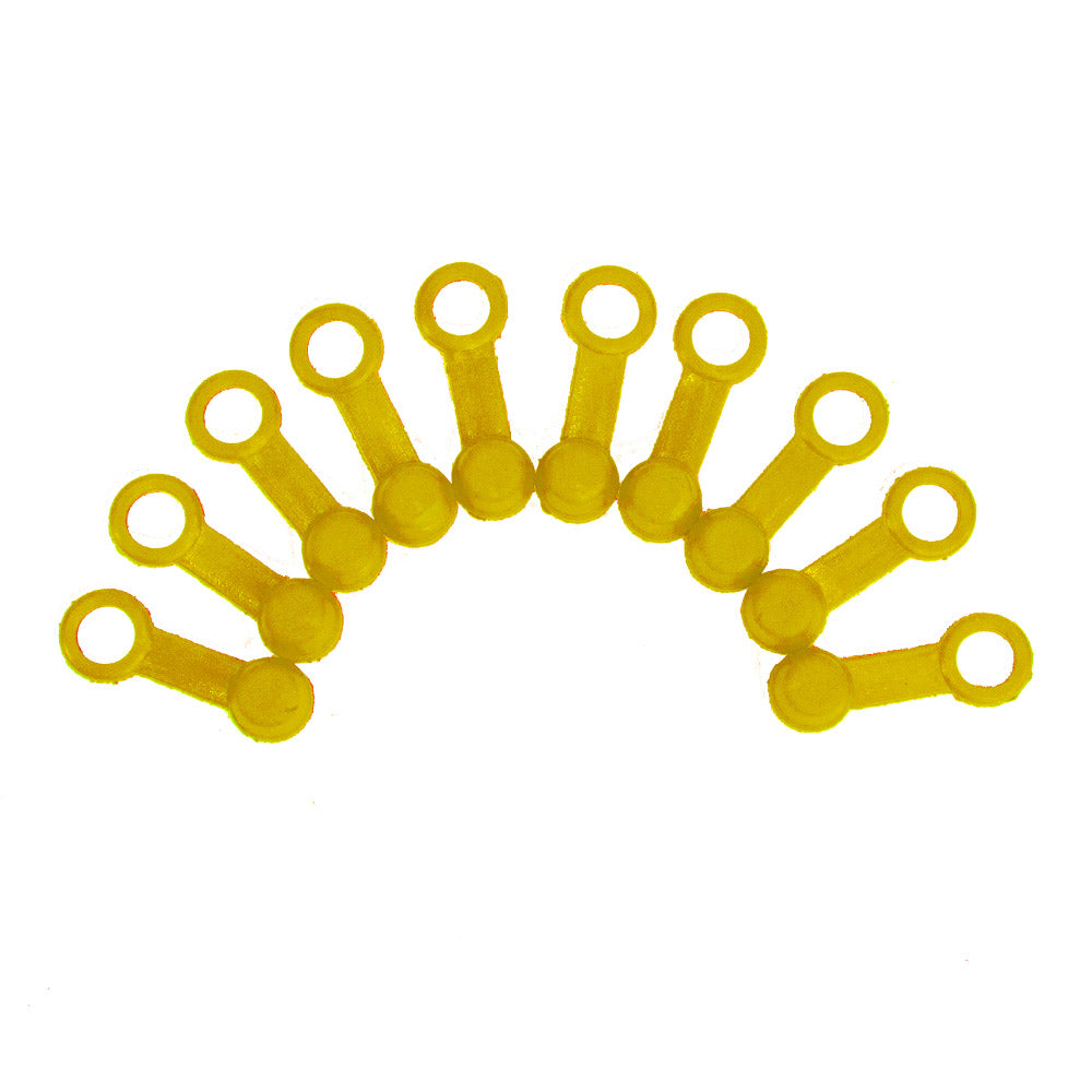 APICO BRAKE & CLUTCH BLEED VALVE RUBBER CAPS - X10 PACK  YELLOW