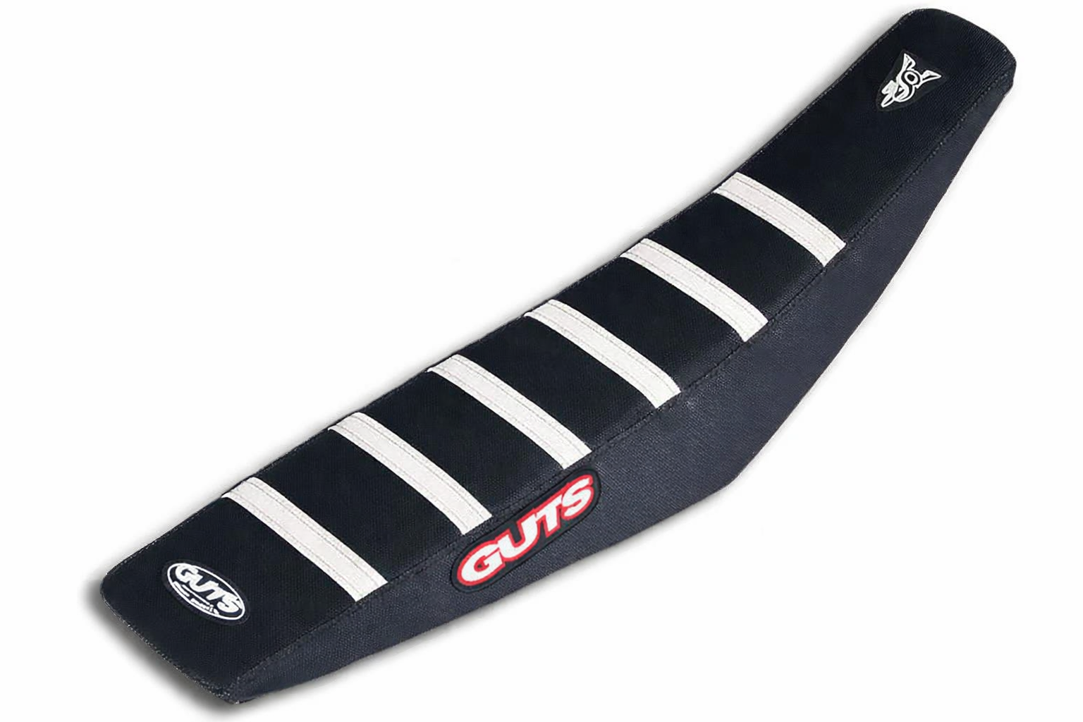 Guts racing Ribbed  Cover Black with White Ribs Yamaha YZ125 02-21 YZ250 02-21