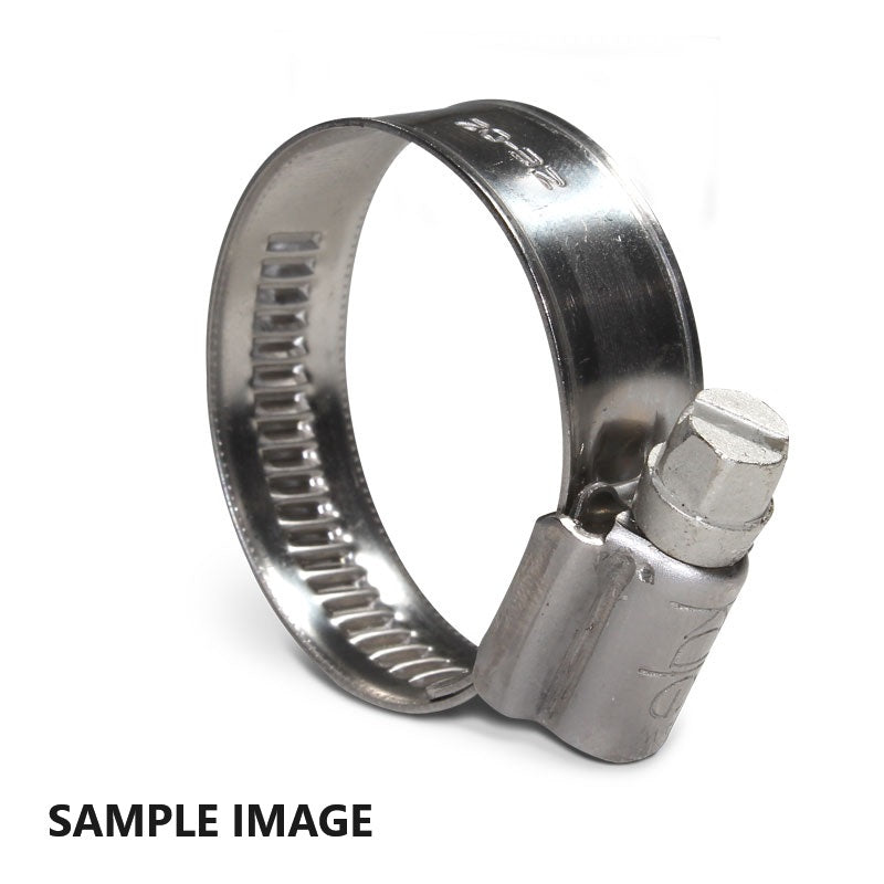 Samco Sport Jubilee Pipe Clip 25 - 40mm Kale Clamp 304 Stainless Steel (pack of 100)