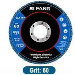 Dirt Racing Zirconium Flap Disc 115 / 60g, Each / 868821