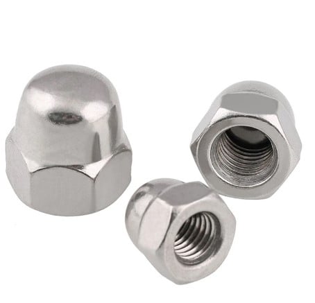FIR M8 Dome Cap Nut Stainless Steel 304 Pack-5