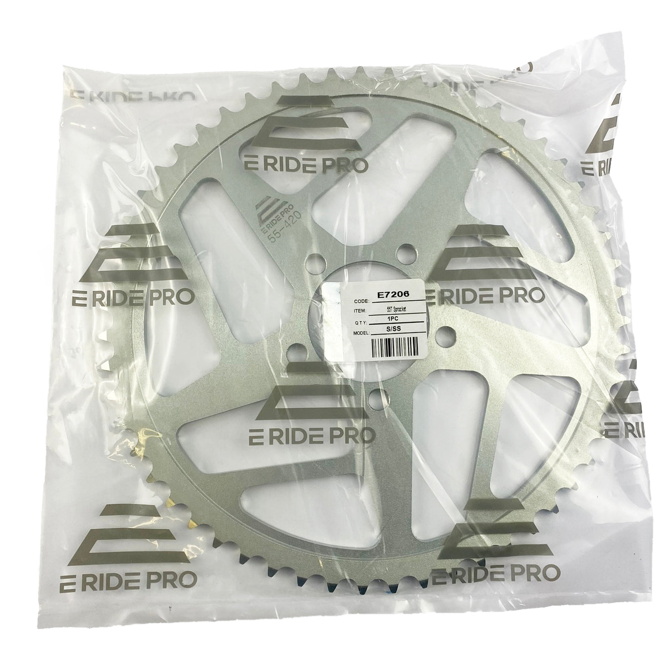 ERIDE PRO LE1 S SS REAR STEEL SPROCKET 55T TOOTH