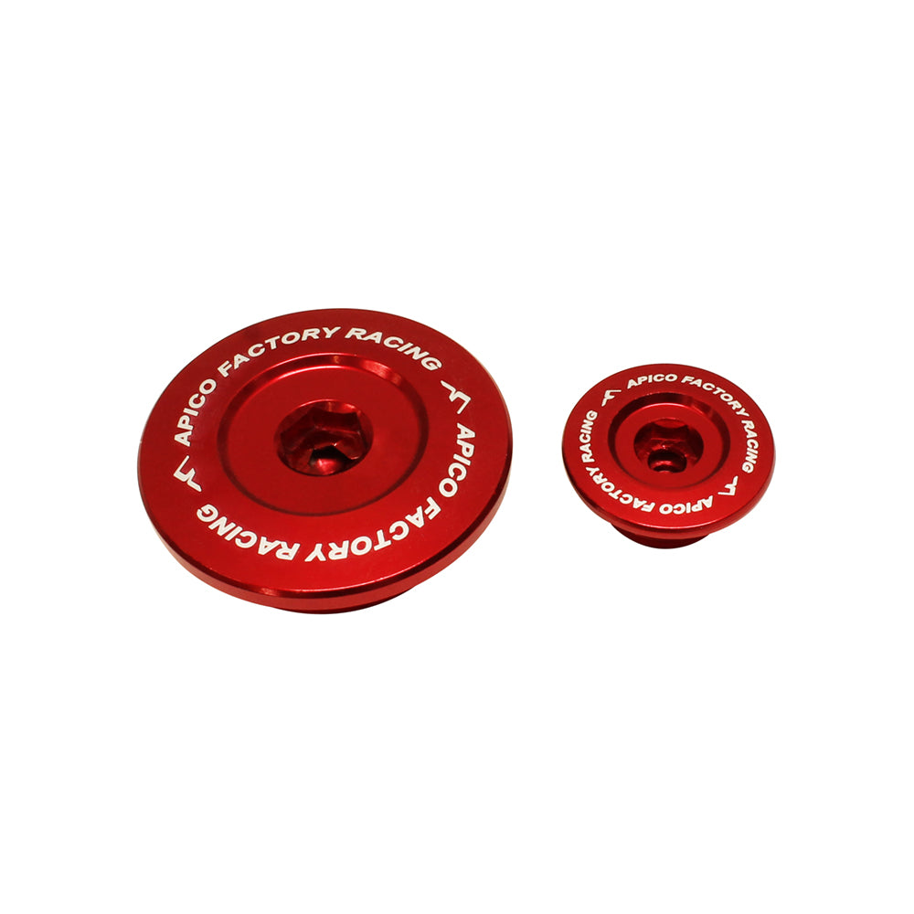 APICO ENGINE PLUG HONDA CRF150R 07-25,  CRF250R 10-17, CRF450R 02-16, CRF450X 05-18 RED