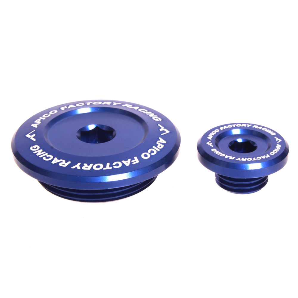 Apico Engine Plug Yamaha YZ250F 01-13, YZ400F/426F/450F 98-05, WR250F 01-02 Blue