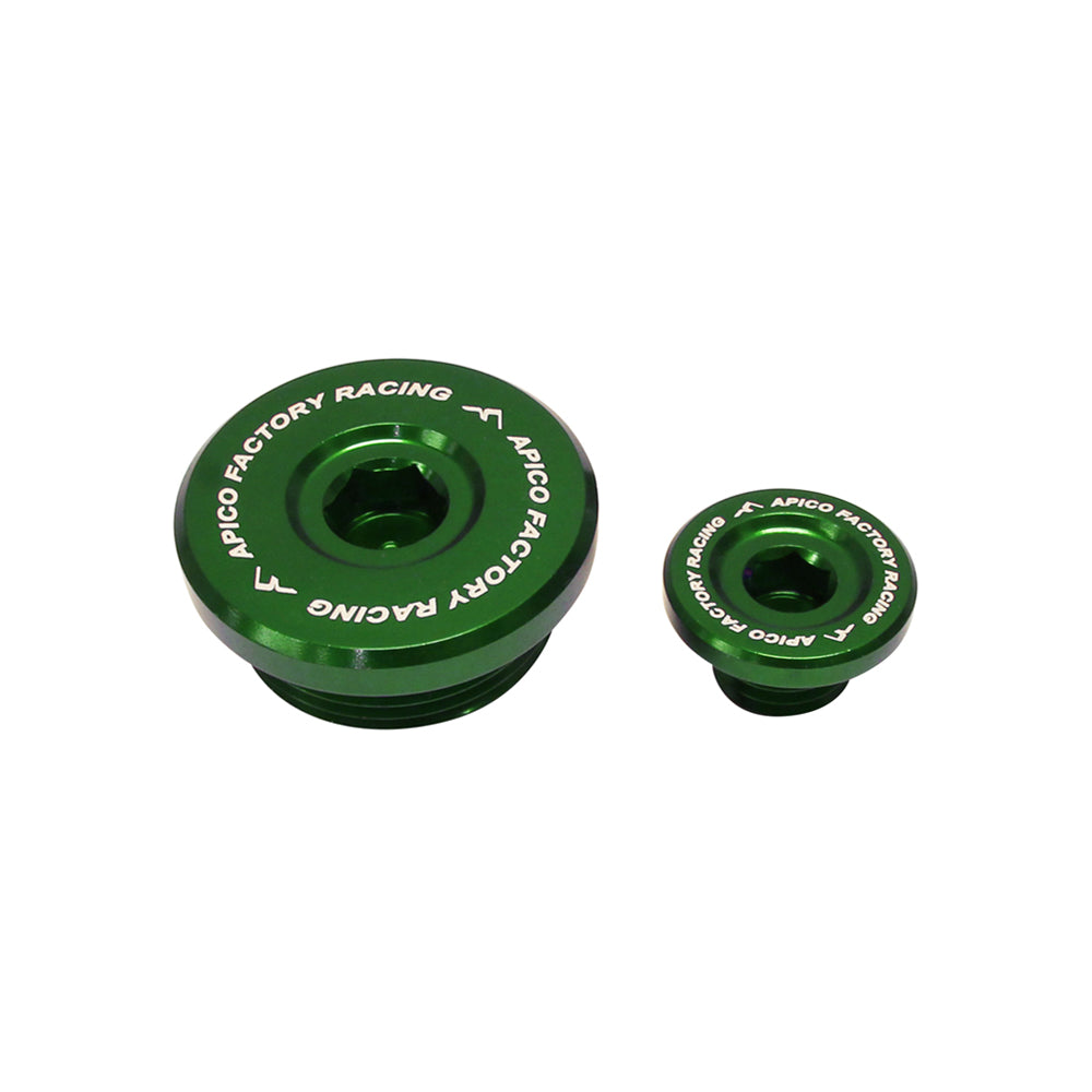 Apico Engine Plug Kawasaki KX250F 04-10,  Suzuki RM-Z250 04-06 Green