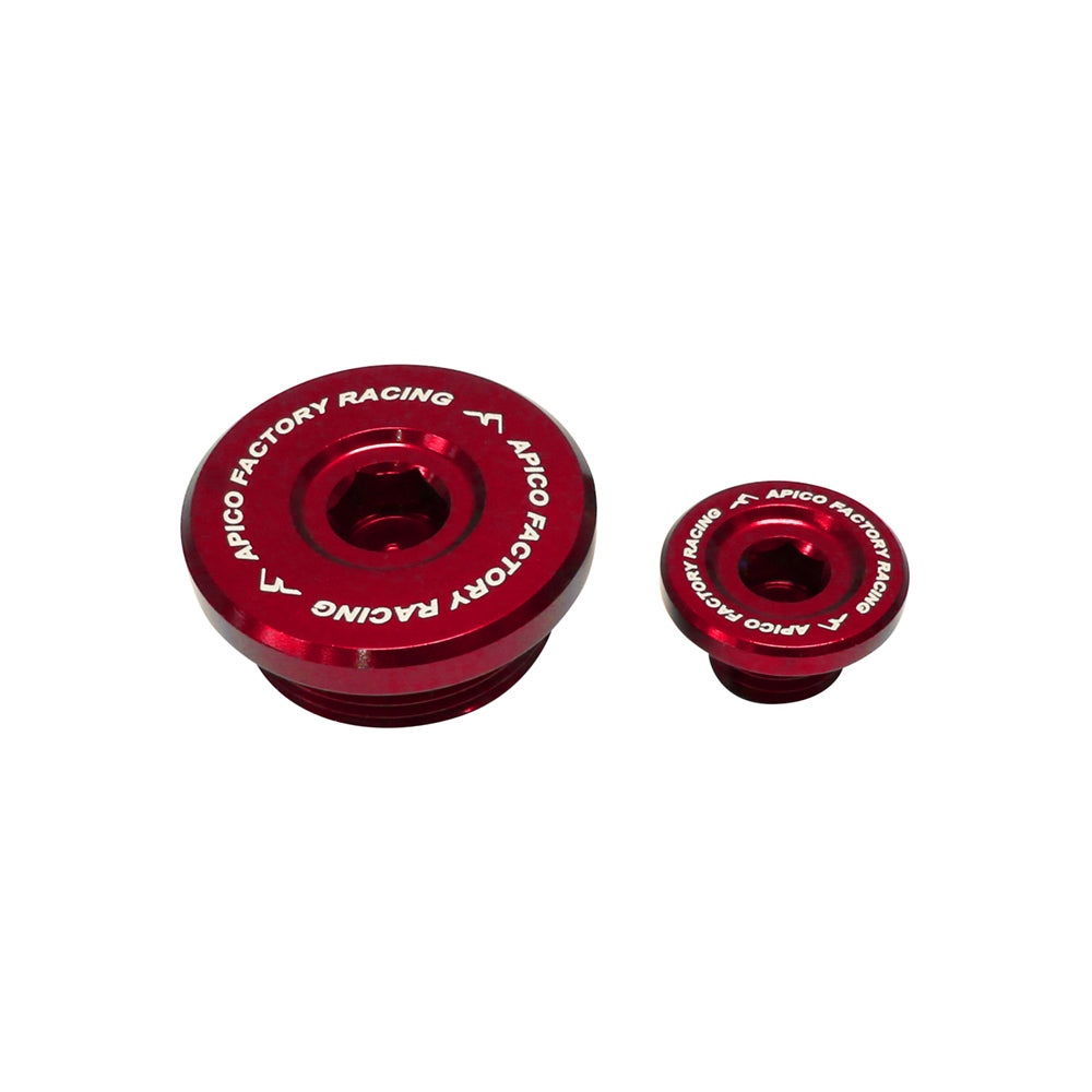 Apico Engine Plug Kawasaki KX250F 04-10,  Suzuki RM-Z250 04-06 Red