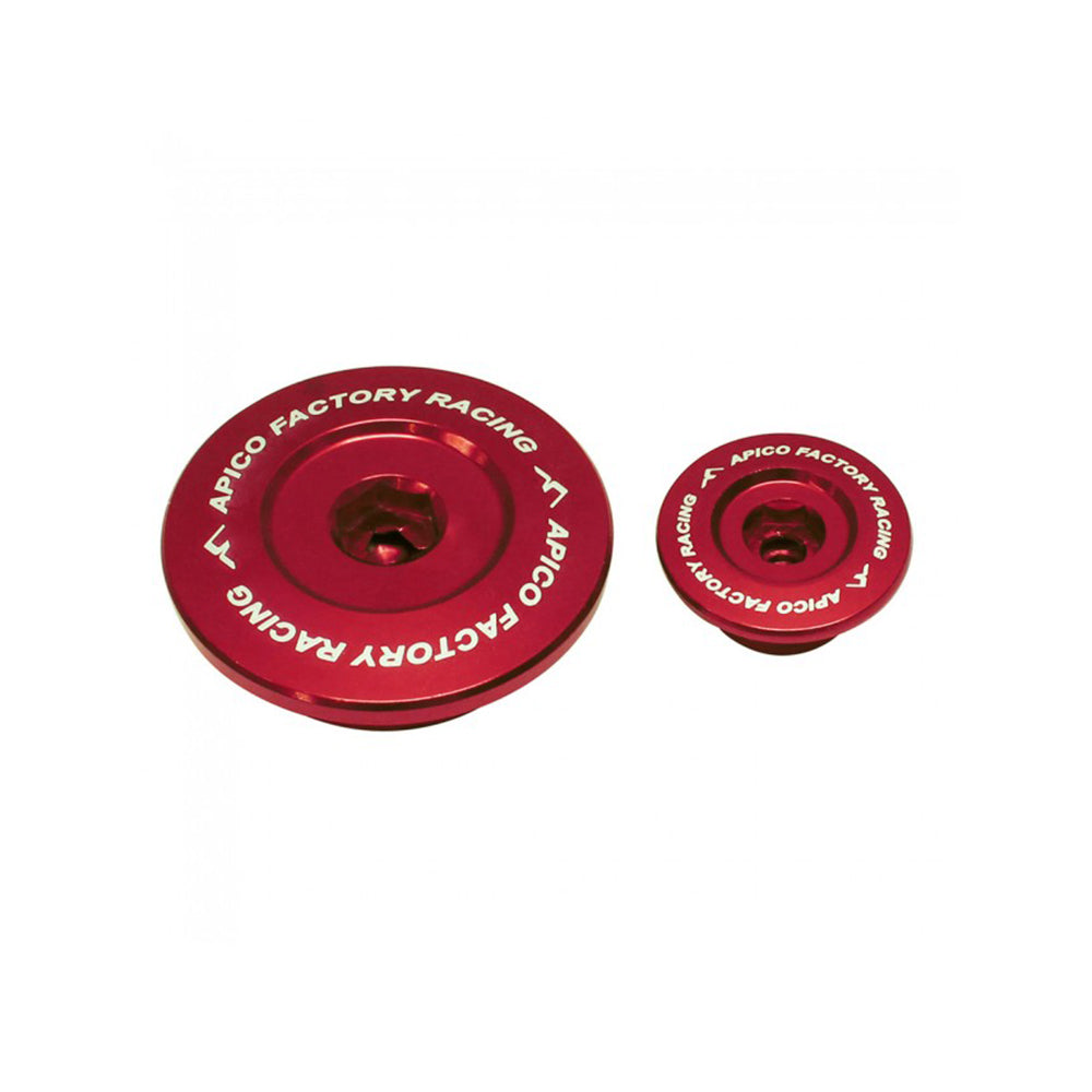 Apico Engine Plug Suzuki RM-Z250 07-25,  RM-Z450 05-25 Red