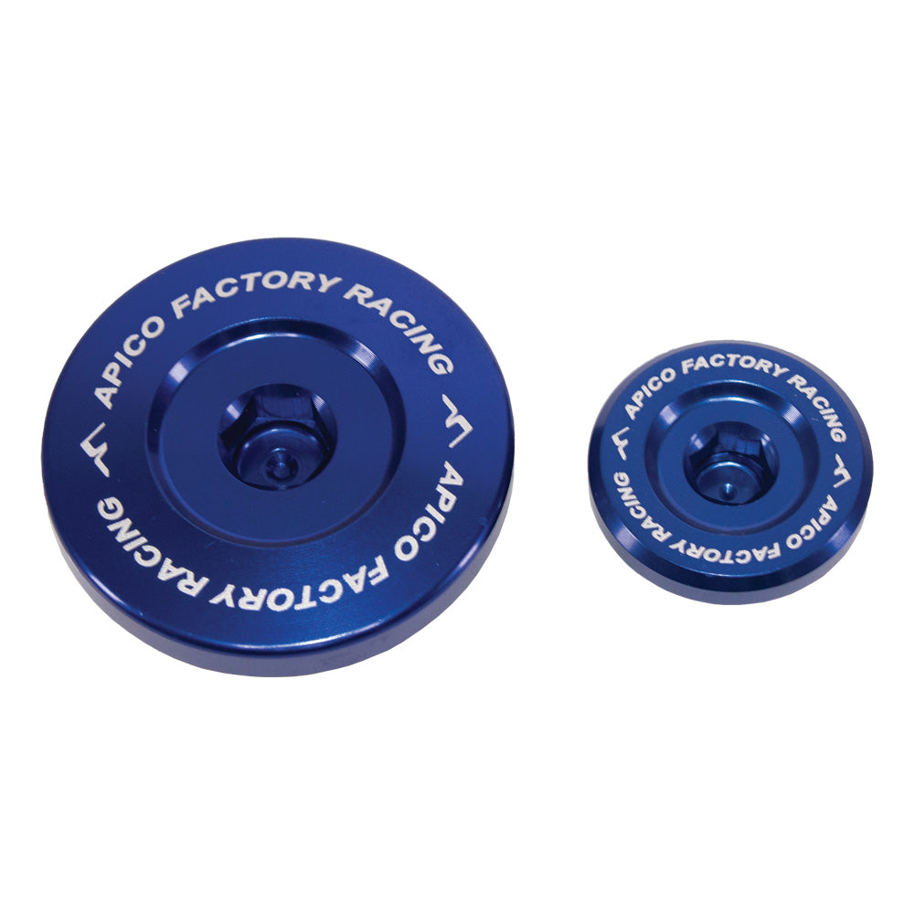 Apico Engine Plug YAM/FAN YZ450F 23-25,  YZFX/WRF450 24-25, XXF450 24-25  Blue