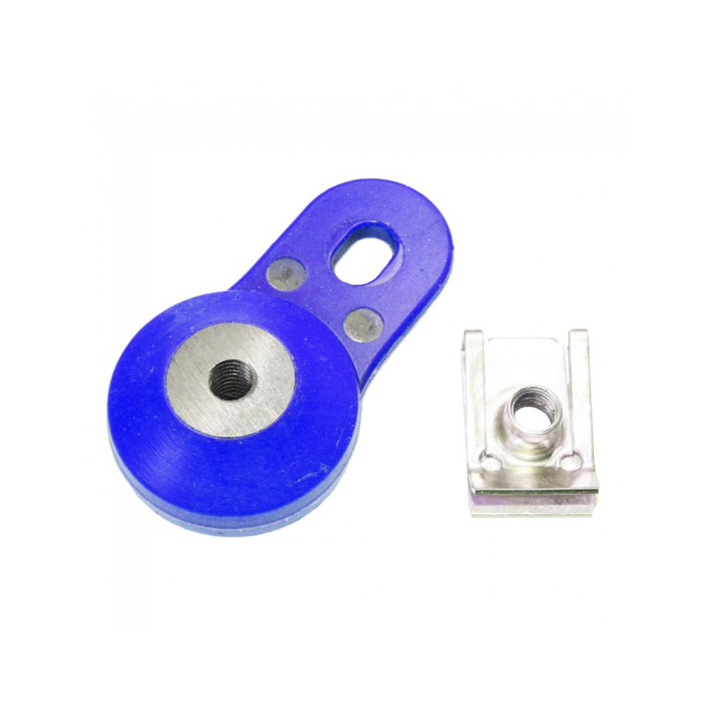 APICO EXHAUST MOUNTING BRACKET KTM/HQV/BETA RR/GAS/SHERCO SE-R 125-300 2T >24 BLUE  (R)