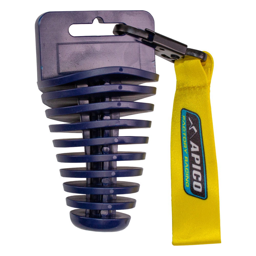 APICO EXHAUST PLUG  4-STROKE WITH LANYARD DARK BLUE