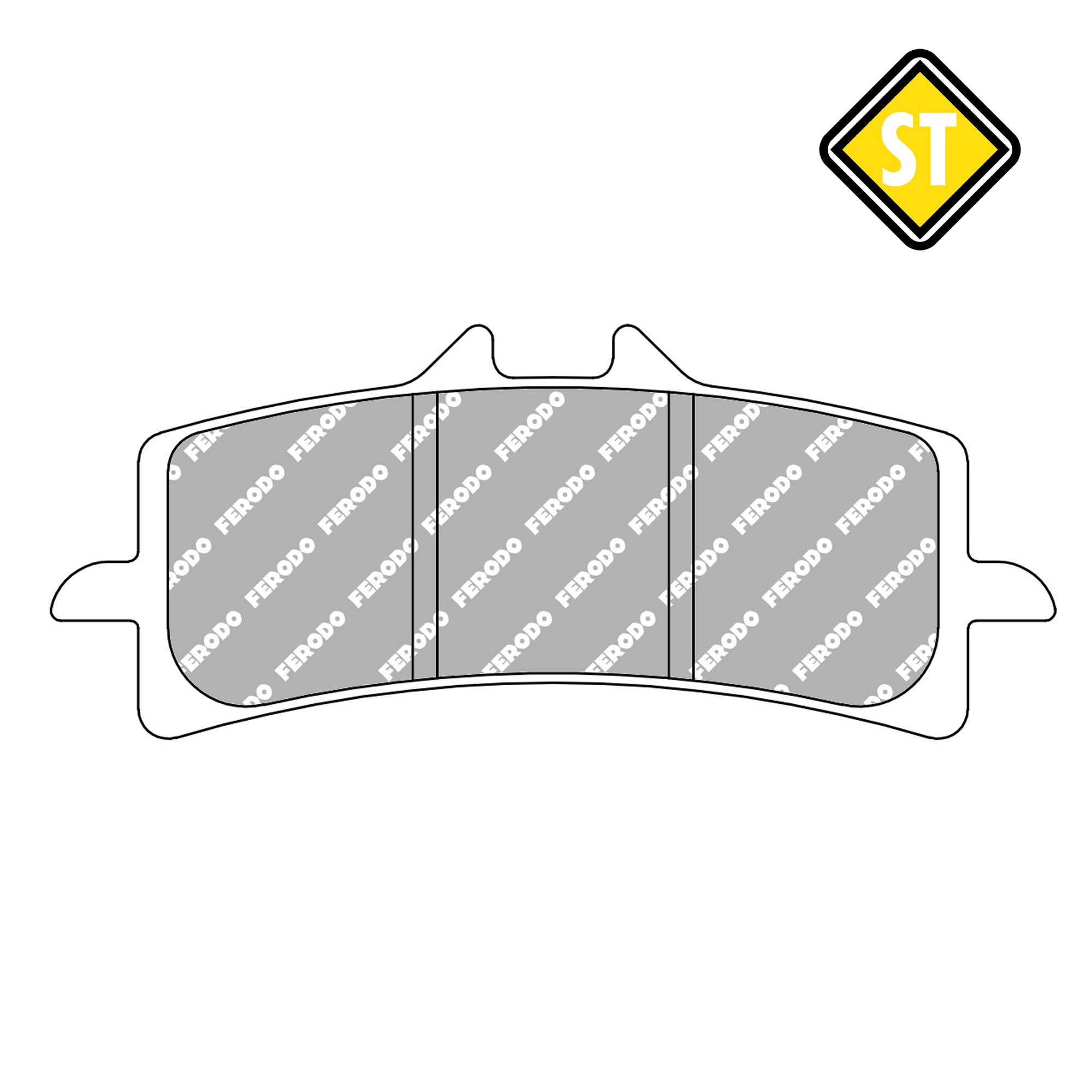 FERODO FDB2260 Sinter Grip Road Compound Pad / FA447 / VD9031
