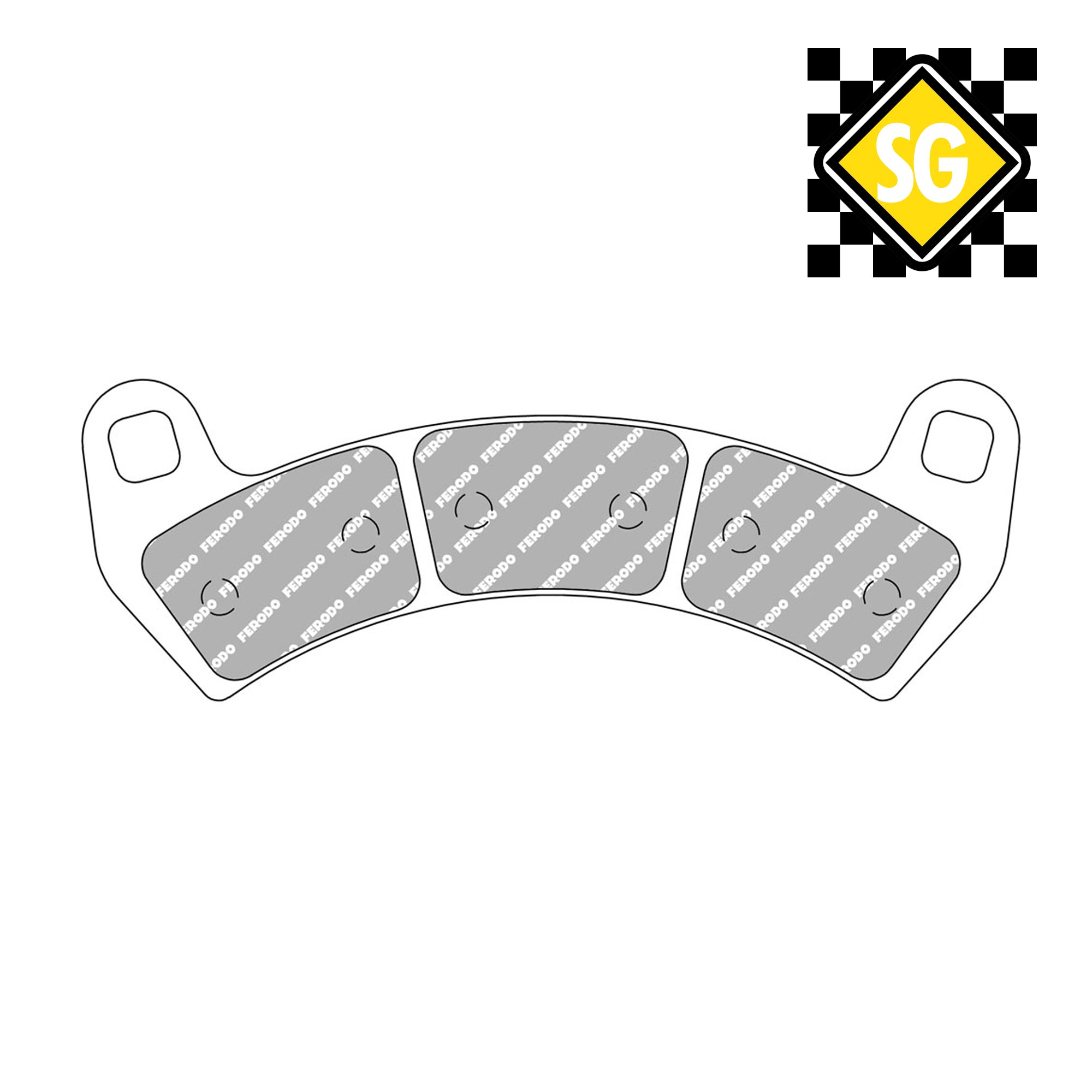 FERODO FDB2298 Sinter Grip Off-Road Compound Pad / FA657HH