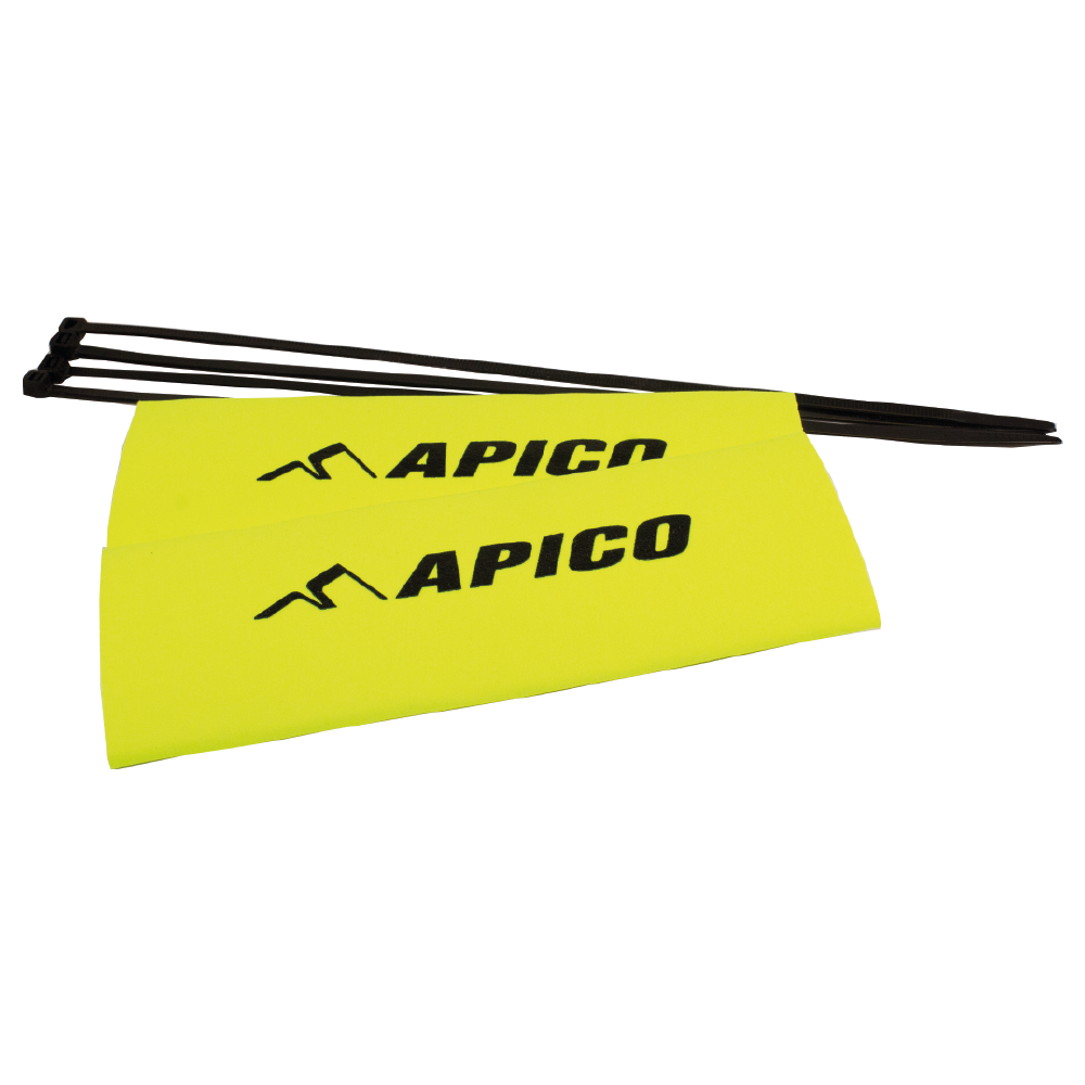 APICO NEOPRENE FORK GUARD TRIALS FLUORESCENT YELLOW 18.5CM