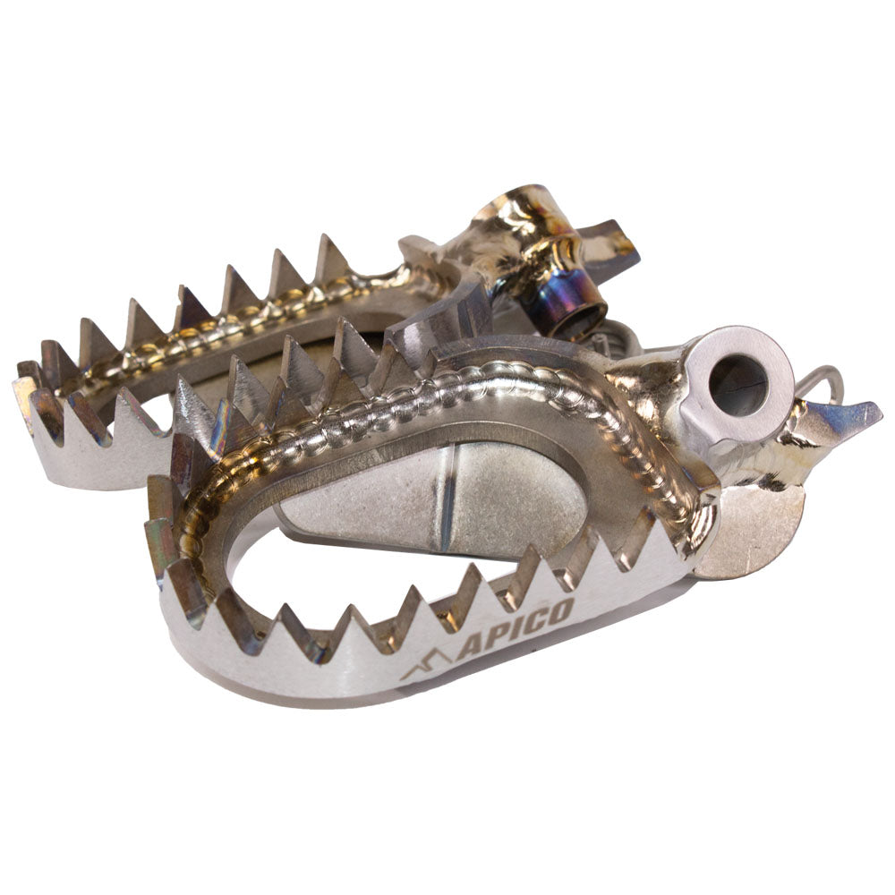 APICO FOOT PEG TITANIUM OPEN DESIGN YAMAHA YZ250F 24-25,  YZ450F 23-25,  YZFX/WRF250 2025,  YZFX/WRF450 24-25
