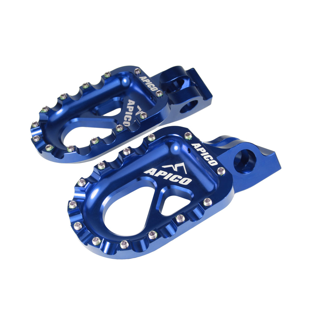 APICO FOOT PEG TRIAL CNC ALUMINIUM BLUE