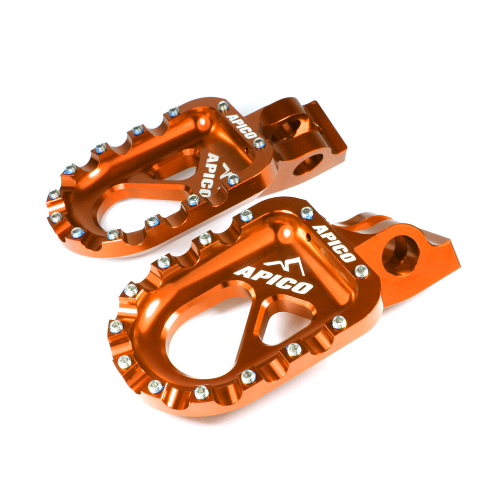APICO FOOT PEG TRIAL CNC ALUMINIUM ORANGE