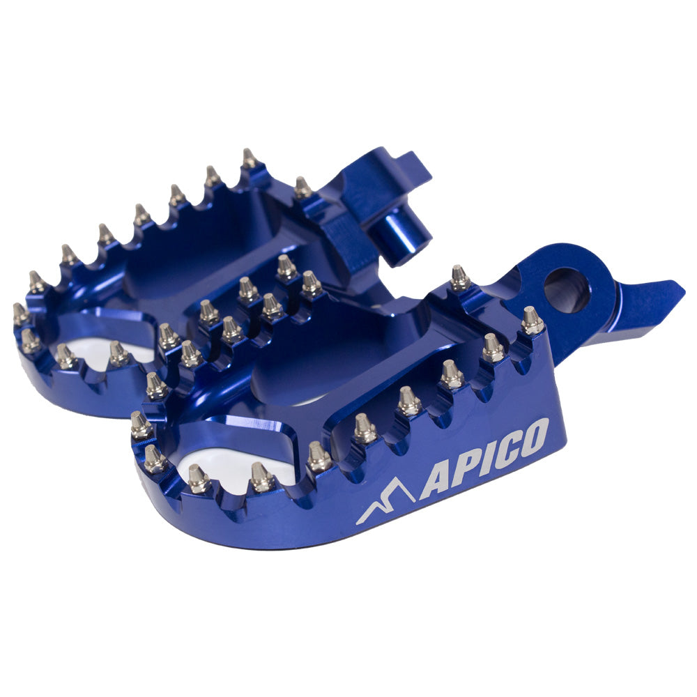 APICO FOOT PEG XTREME YAMAHA YZ250F 24-25,  YZ450F 23-25,  YZFX/WRF250 2025,  YZFX/WRF450 24-25  BLUE