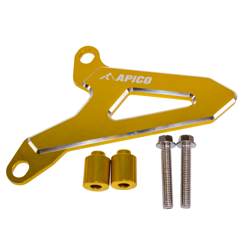 APICO FRONT SPROCKET COVER SUZUKI RM125 96-08,  RM250 01-08 GOLD