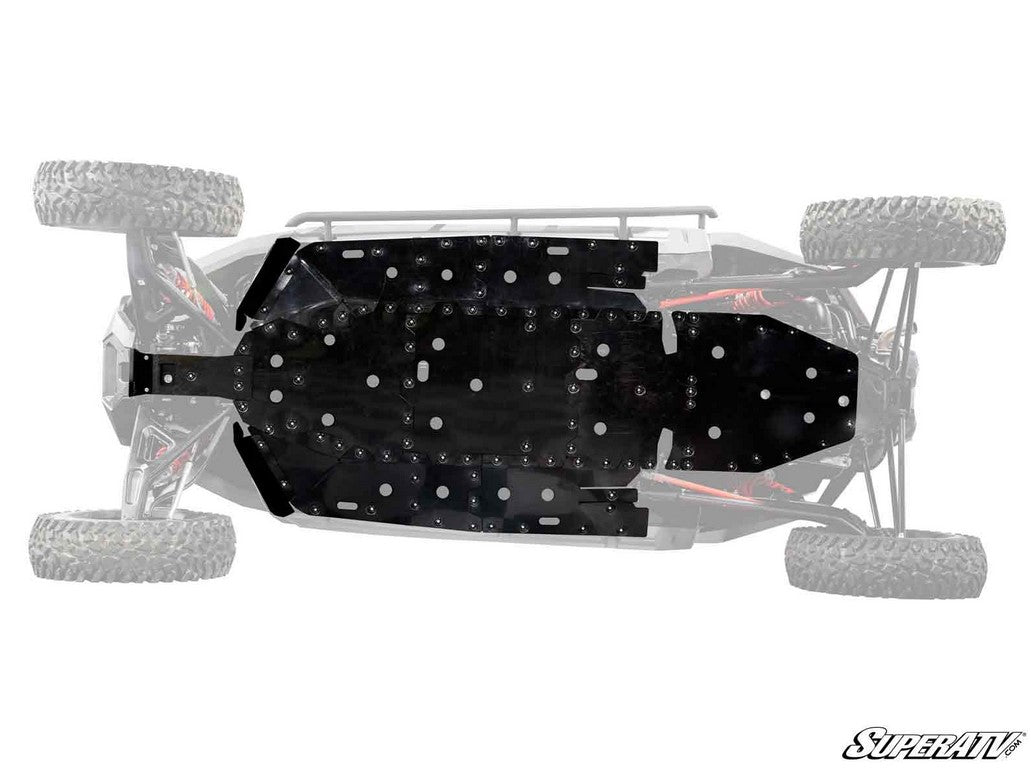 SuperATV Full Skid Plate Polaris RZR Turbo R 4 Seat