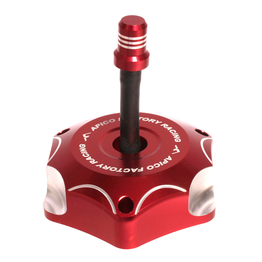 Apico Alloy Fuel Cap Beta 125-300RR 13-24, 350-500RR 13-24, 300-450RX 21-24 Red (R)