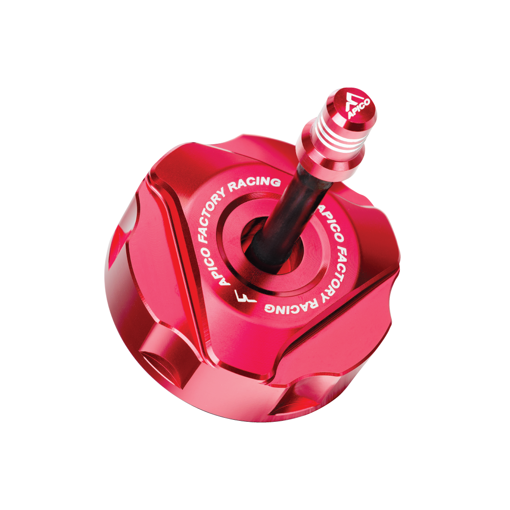 Apico Alloy Fuel Cap GAS/RIEJU EC/XC250-300 18-20,  MR250-300 21-24 Red (R)