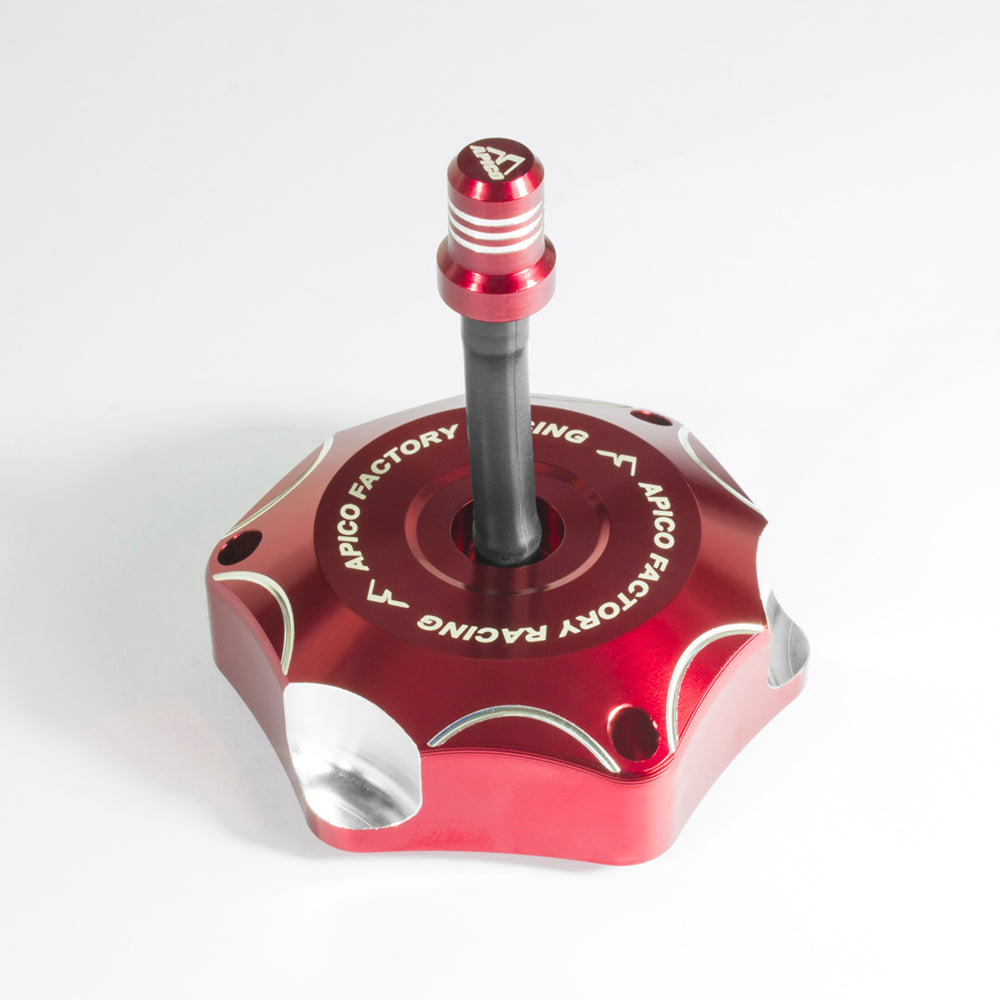 Apico Alloy Fuel Cap Honda CR80 96-02, CR85 03-07, CRF50-125 04-21, CRF150R 07-25 Red
