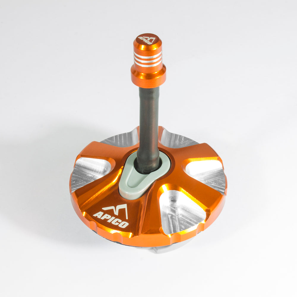 Apico Alloy Fuel Cap KTM/HQV/GAS SX/SX-F 125-450 07-12,Exc/Exc-F/Te/Fe/Ec/Ex 125-500 08-24 1/4 Turn