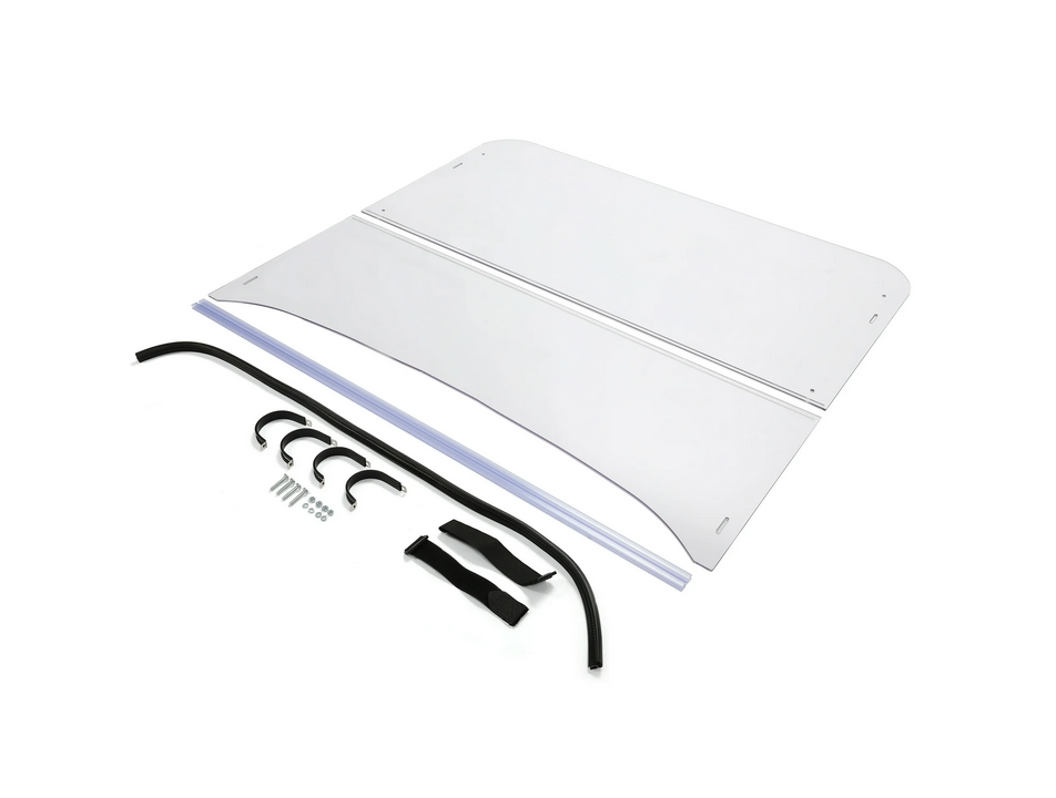 Dirt Racing Windscreen Flip Up Polycarbonate Kawasaki Mule 600 610 UTV, Windshield